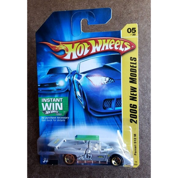 Hot Wheels FERRARI 512 M Metalflake Gray #005/223 2006 NEW MODELS #5/38 GOLD 5SP - Picture 3 of 16